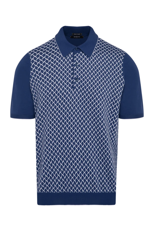 Svevo man men's blue cotton polo купить с ценами и фото 179415 - photo 1