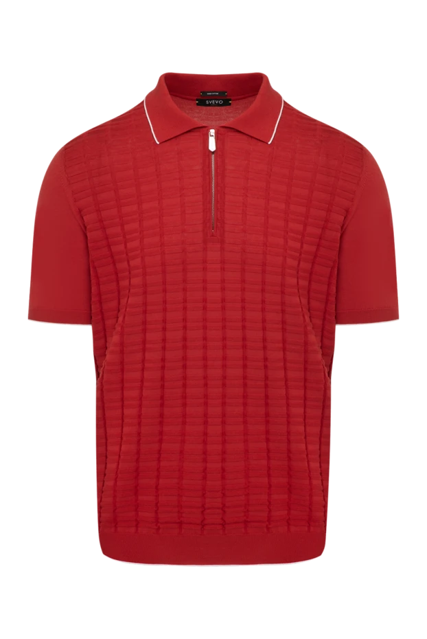 Svevo man men's red cotton polo купить с ценами и фото 179418 - photo 1