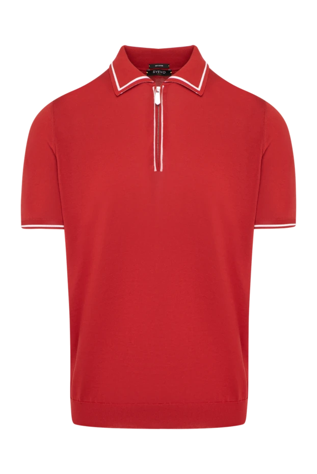 Svevo man men's red cotton polo купить с ценами и фото 179419 - photo 1