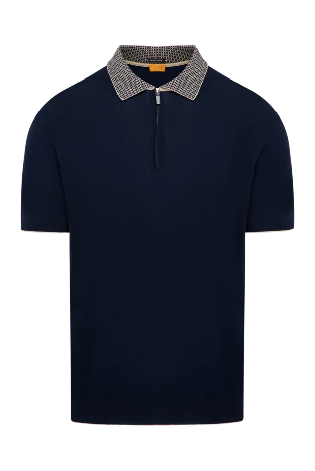 Svevo man men's blue cotton polo купить с ценами и фото 179422 - photo 1