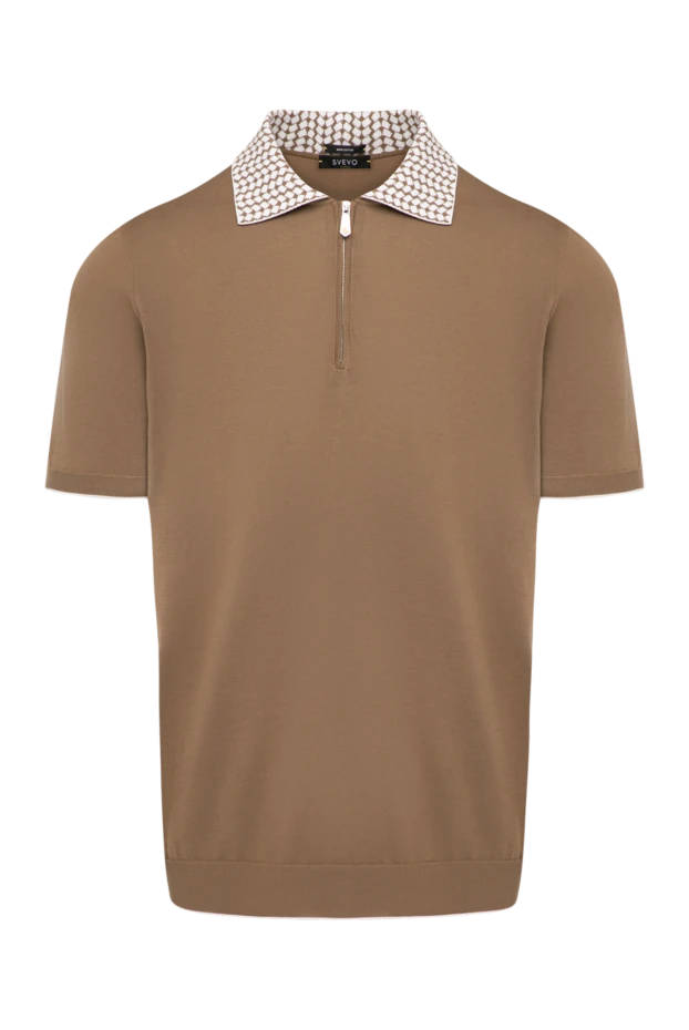 Svevo man men's brown cotton polo купить с ценами и фото 179424 - photo 1