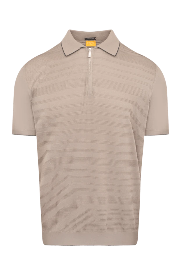 Svevo man men's beige cotton polo купить с ценами и фото 179426 - photo 1