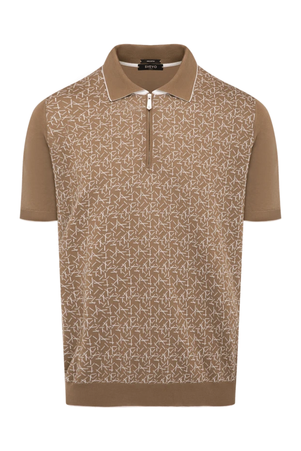 Svevo man men's brown cotton polo купить с ценами и фото 179428 - photo 1