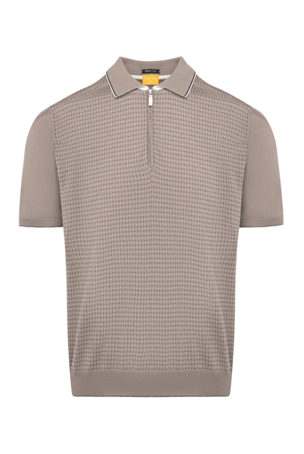 Svevo man men's beige cotton polo купить с ценами и фото 179429 - photo 1