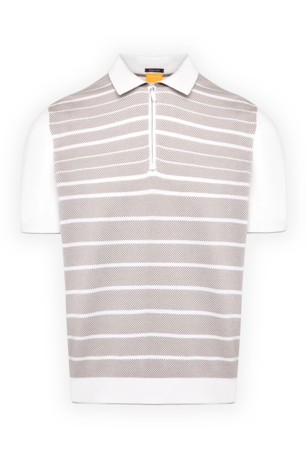 Svevo man men's white cotton polo купить с ценами и фото 179430 - photo 1