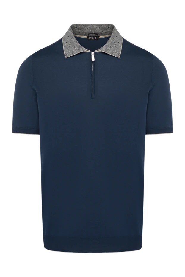 Svevo man men's blue cotton polo купить с ценами и фото 179433 - photo 1