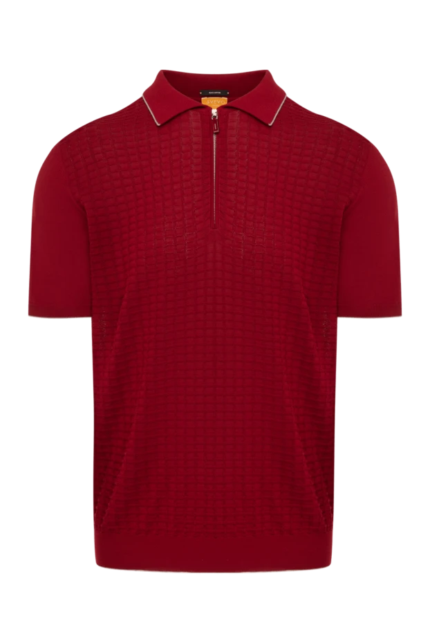 Svevo man men's red cotton polo купить с ценами и фото 179434 - photo 1