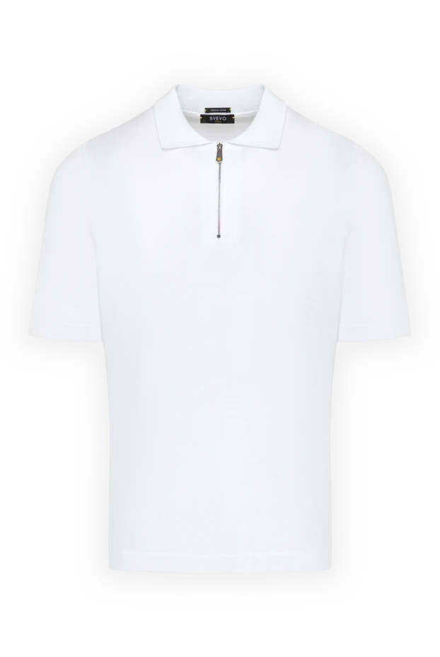 Svevo man men's white cotton polo купить с ценами и фото 179435 - photo 1