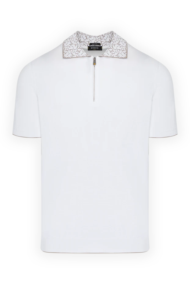 Svevo man men's white cotton polo купить с ценами и фото 179438 - photo 1