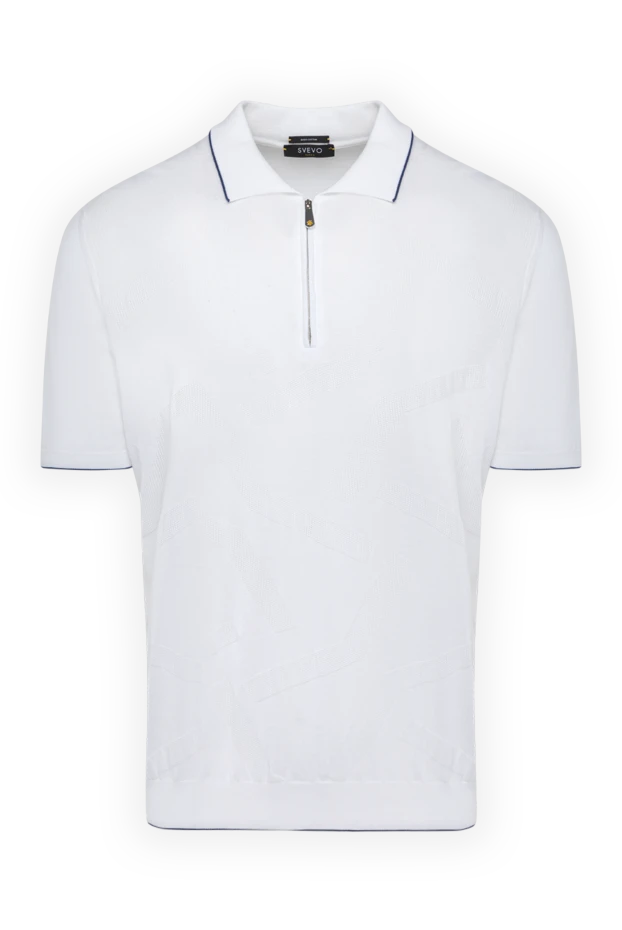 Svevo man men's white cotton polo купить с ценами и фото 179442 - photo 1