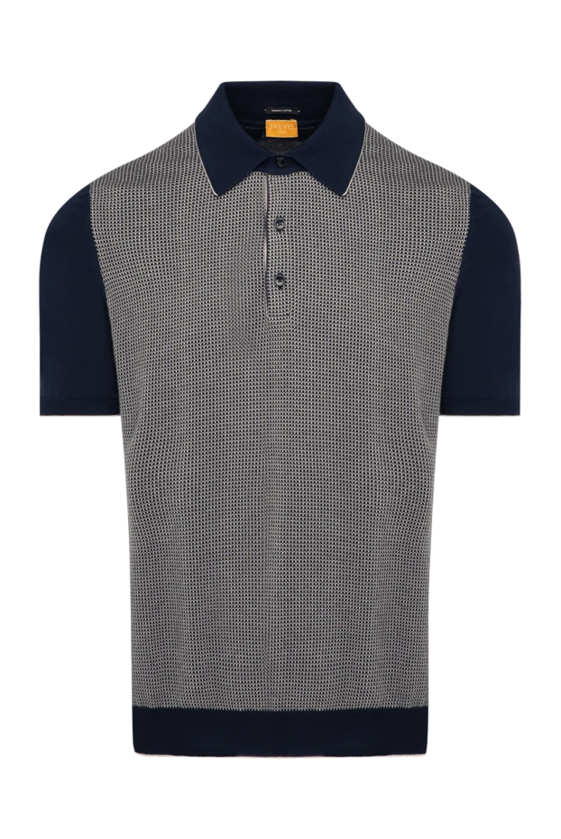 Svevo man men's blue cotton polo купить с ценами и фото 179443 - photo 1