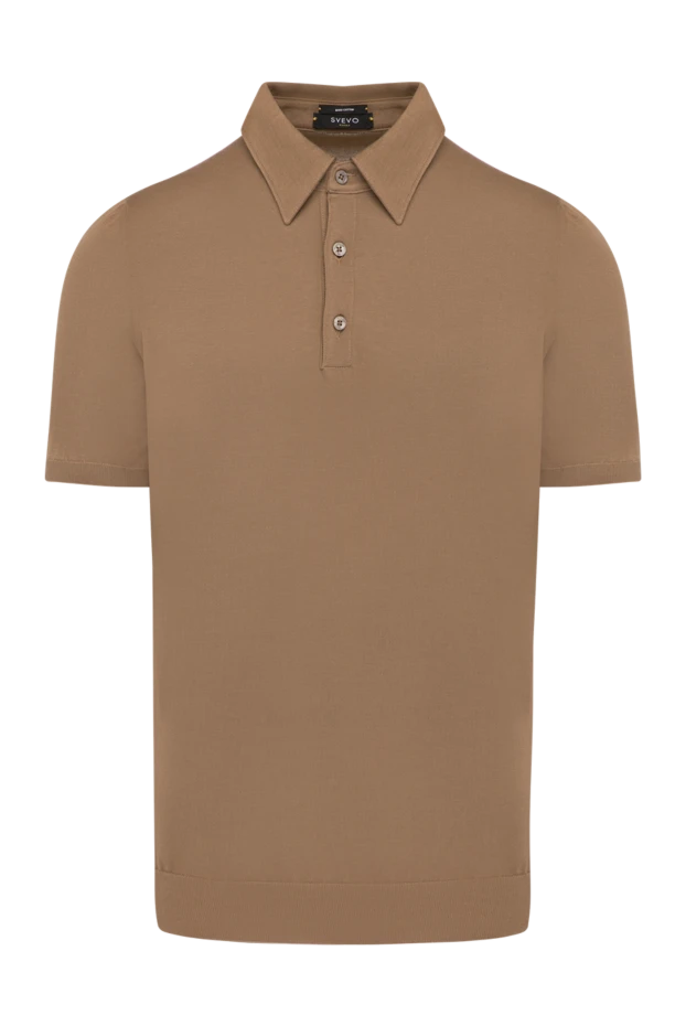 Svevo man men's brown cotton polo купить с ценами и фото 179447 - photo 1