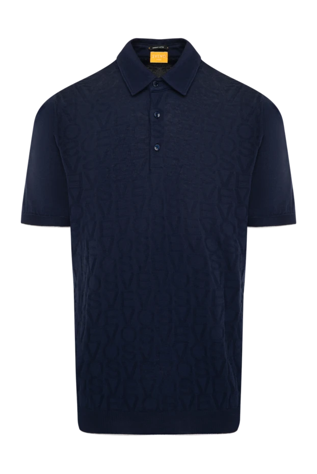 Svevo man men's blue cotton polo купить с ценами и фото 179448 - photo 1