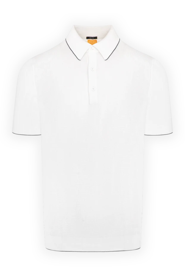 Svevo man men's white cotton polo купить с ценами и фото 179450 - photo 1