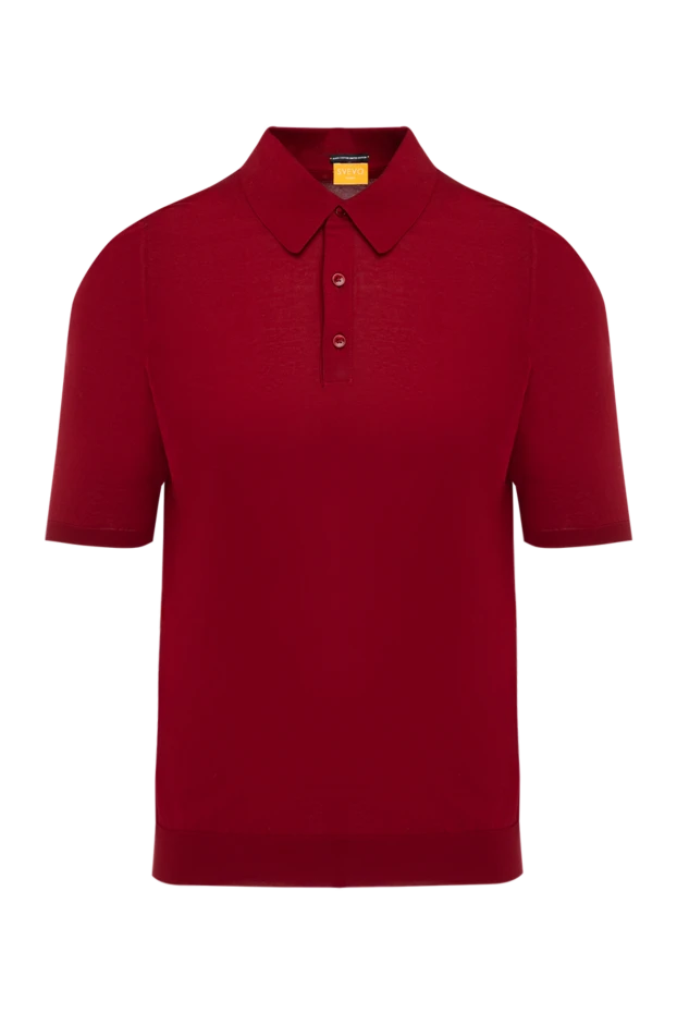 Svevo man men's red cotton polo купить с ценами и фото 179452 - photo 1