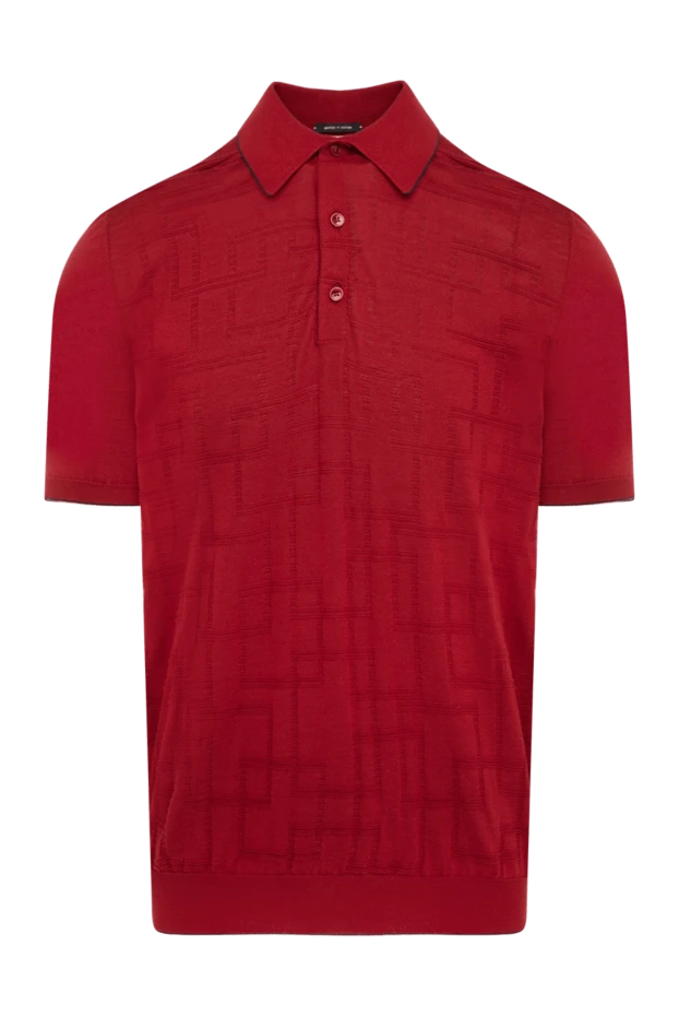 Svevo man men's red cotton polo купить с ценами и фото 179457 - photo 1