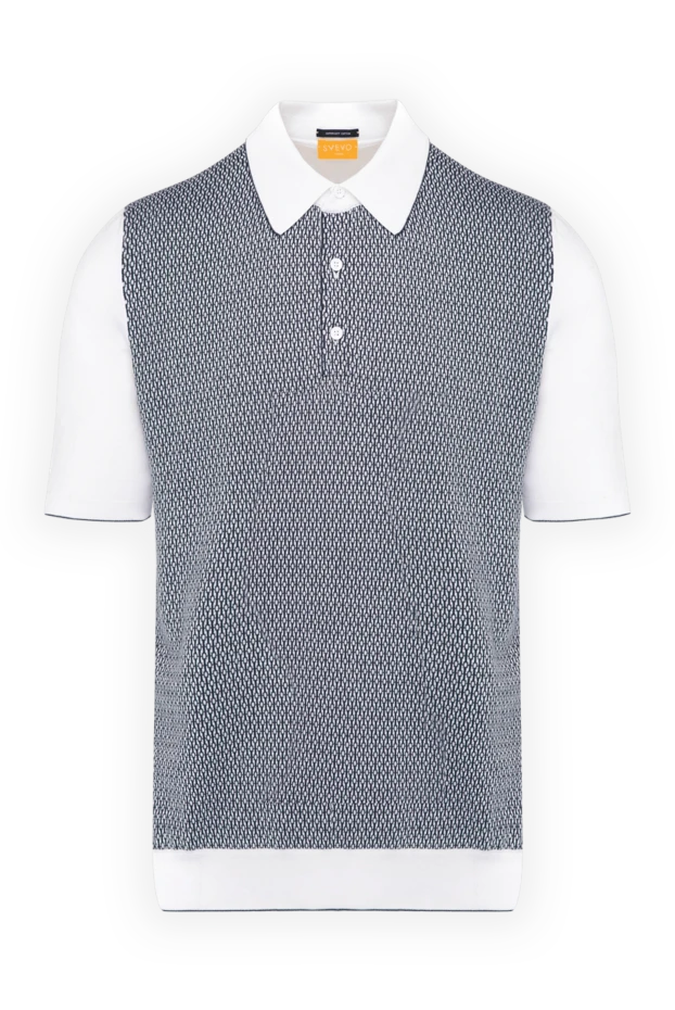 Svevo man men's white cotton polo купить с ценами и фото 179462 - photo 1