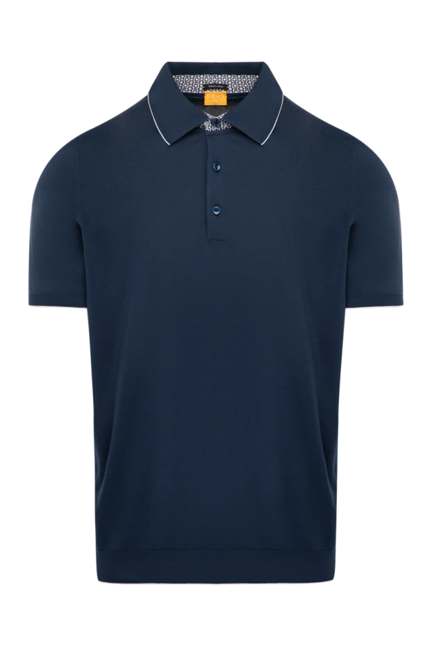 Svevo man men's blue cotton polo купить с ценами и фото 179463 - photo 1