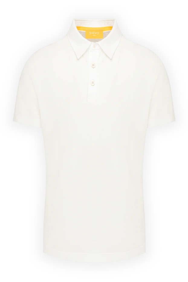 Svevo man men's white cotton polo купить с ценами и фото 179465 - photo 1