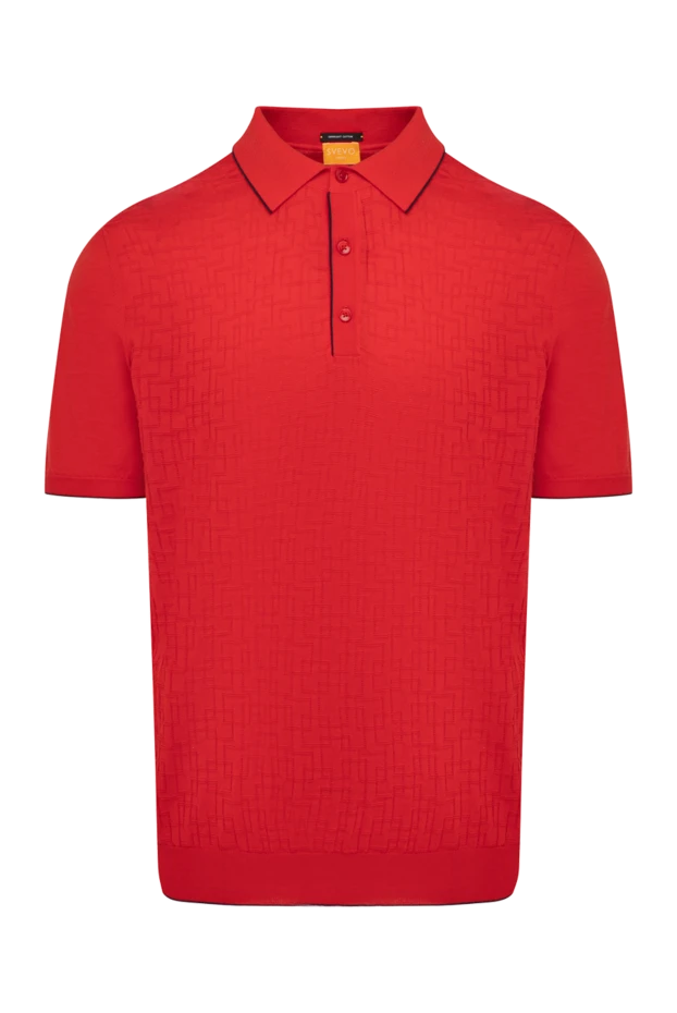 Svevo man men's red cotton polo купить с ценами и фото 179467 - photo 1