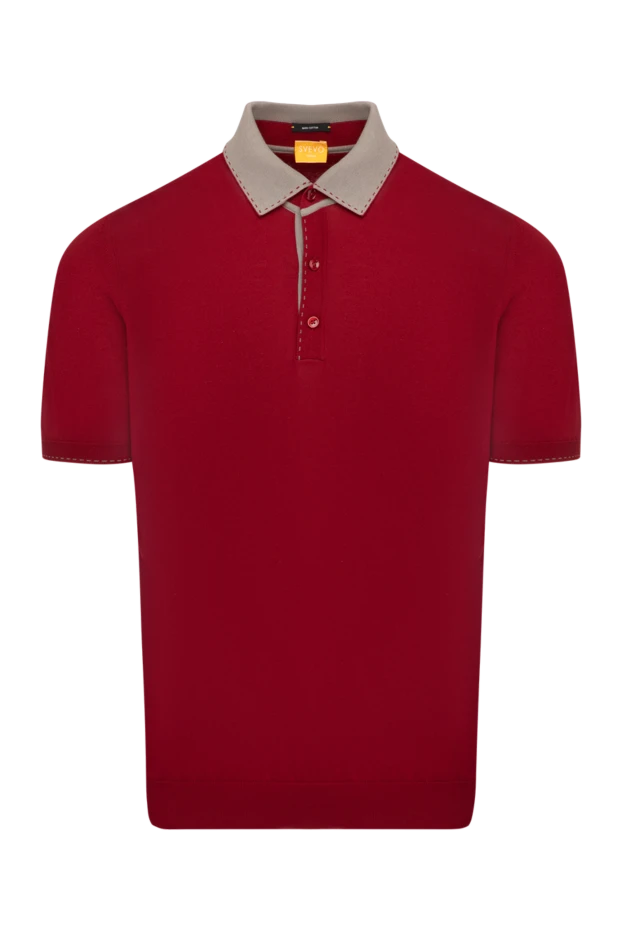 Svevo man men's red cotton polo купить с ценами и фото 179468 - photo 1