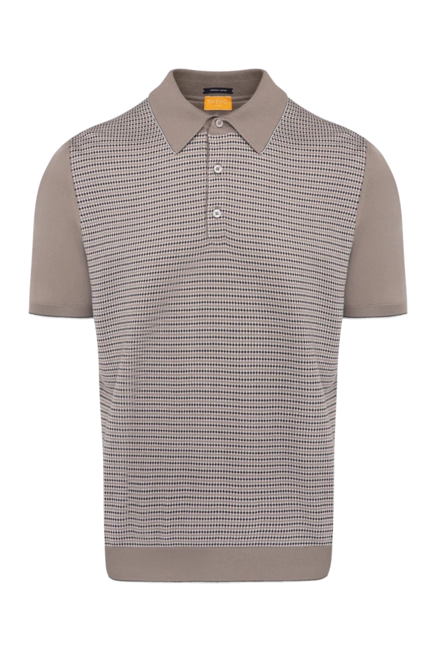 Svevo man men's beige cotton polo купить с ценами и фото 179470 - photo 1