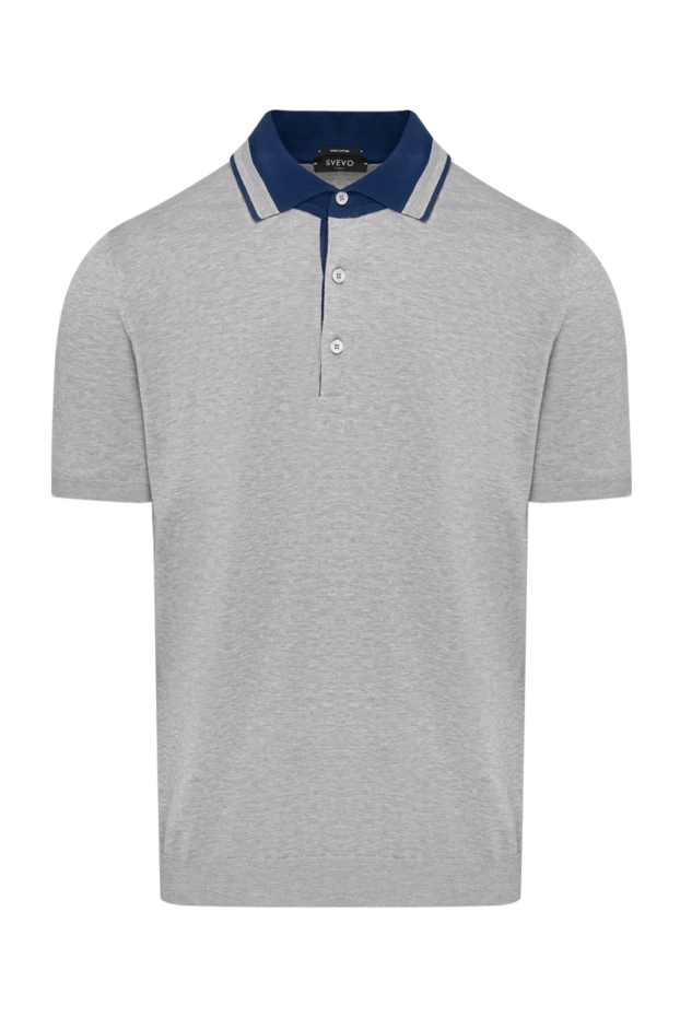 Svevo man men's gray cotton polo купить с ценами и фото 179472 - photo 1