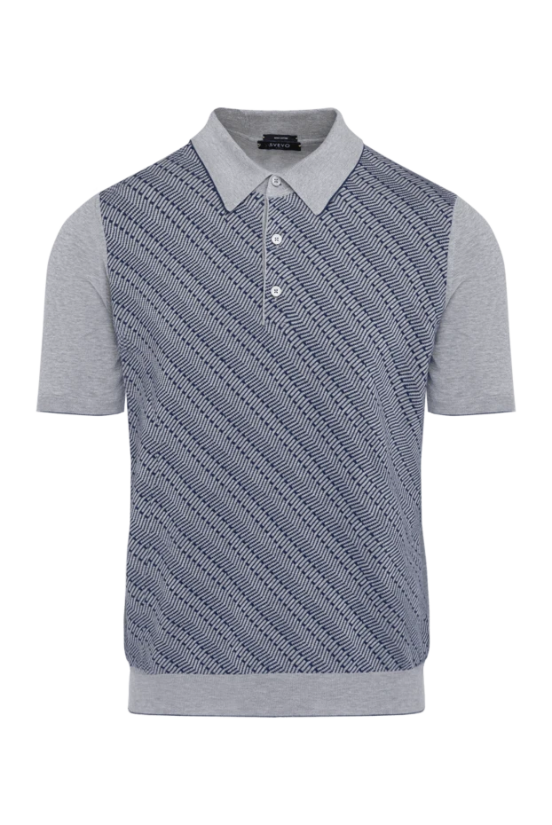 Svevo man men's blue cotton polo купить с ценами и фото 179474 - photo 1