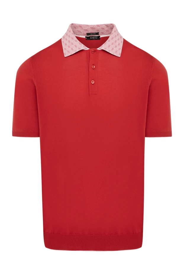 Svevo man men's red cotton polo купить с ценами и фото 179475 - photo 1