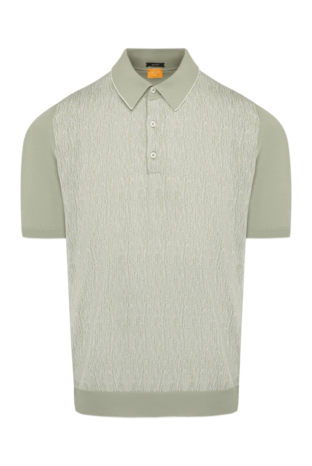 Svevo man men's green cotton polo купить с ценами и фото 179476 - photo 1