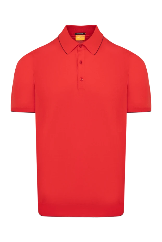 Svevo man men's red cotton polo купить с ценами и фото 179479 - photo 1