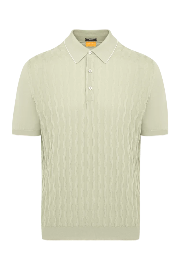 Svevo man men's green cotton polo купить с ценами и фото 179484 - photo 1