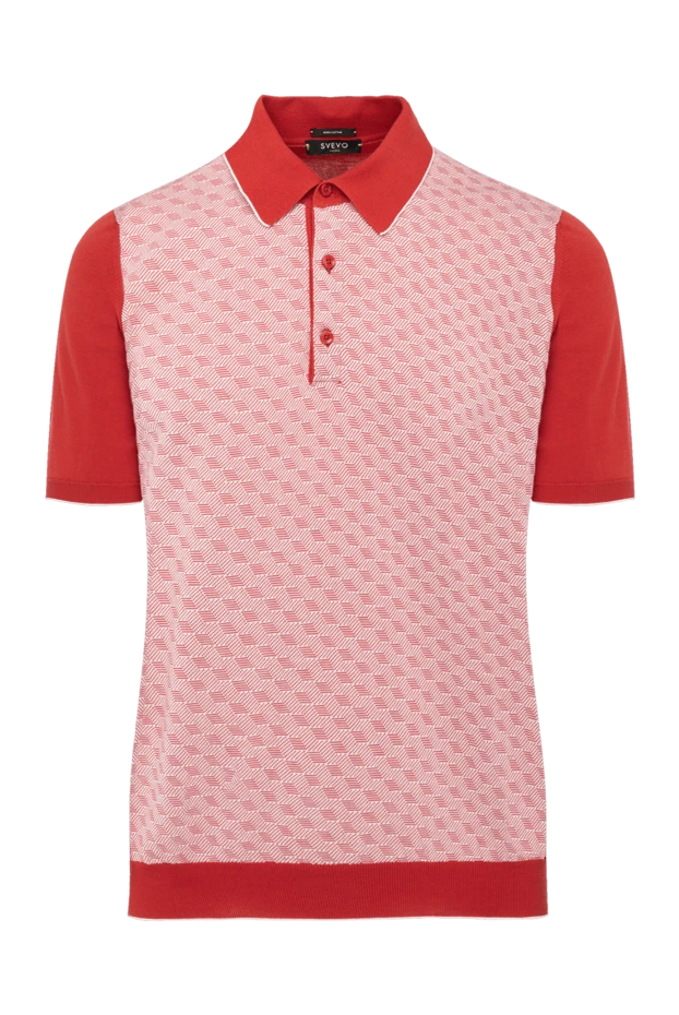 Svevo man men's red cotton polo купить с ценами и фото 179486 - photo 1