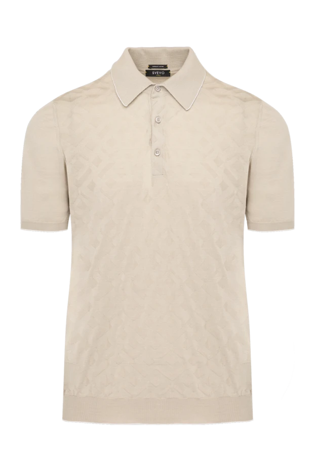 Svevo man men's beige cotton polo купить с ценами и фото 179487 - photo 1