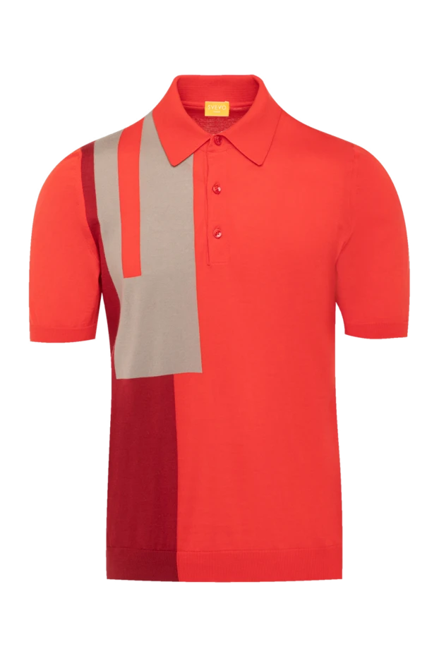 Svevo man men's red cotton polo купить с ценами и фото 179488 - photo 1