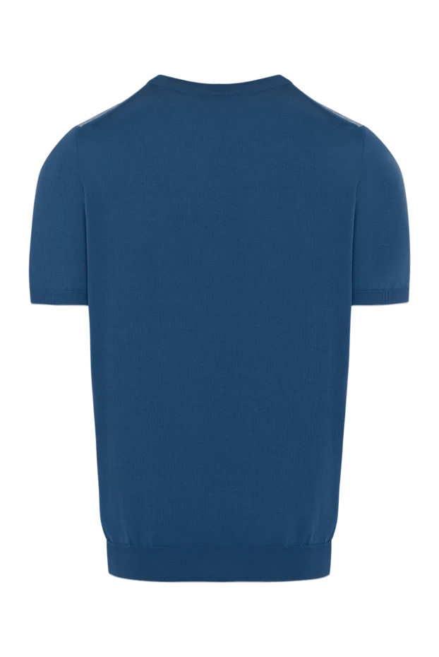 Svevo man men's blue short sleeve jumper made of cotton купить с ценами и фото 179493 - photo 2