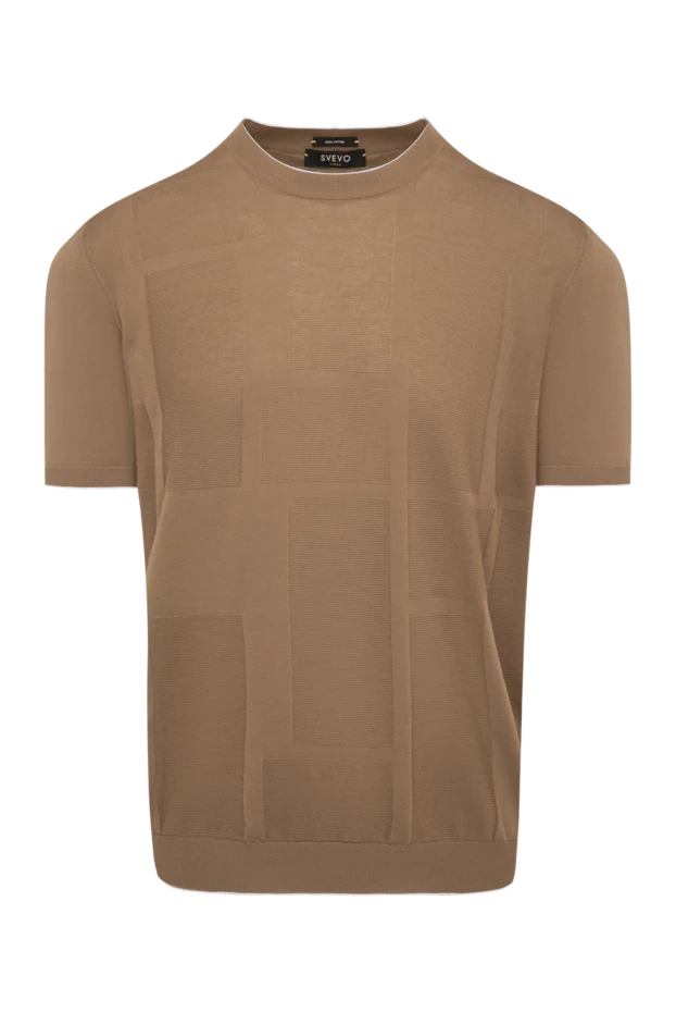 Svevo man short sleeve jumper for men, brown, cotton купить с ценами и фото 179495 - photo 1