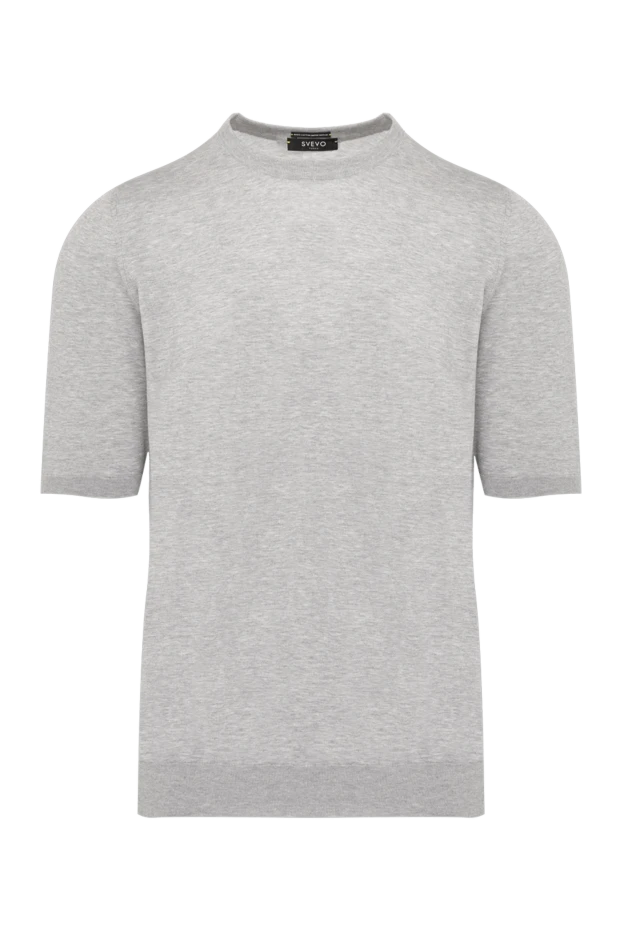 Svevo man men's short sleeve jumper, gray, cotton купить с ценами и фото 179499 - photo 1