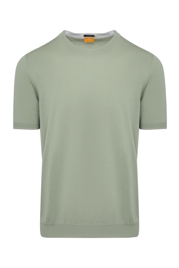 Svevo man short sleeve jumper for men, green, cotton купить с ценами и фото 179509 - photo 1