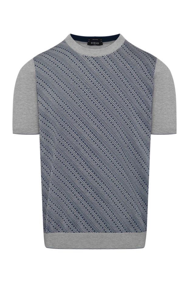 Svevo man men's short sleeve jumper, gray, cotton купить с ценами и фото 179513 - photo 1