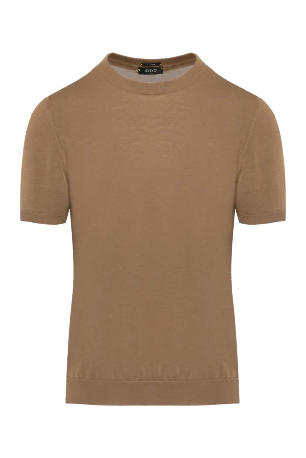 Svevo man short sleeve jumper for men, brown, cotton купить с ценами и фото 179514 - photo 1