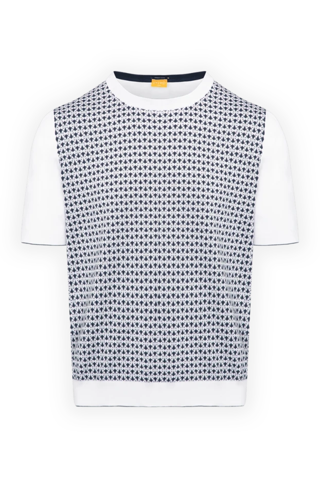 Svevo man men's white cotton jumper with short sleeves купить с ценами и фото 179525 - photo 1