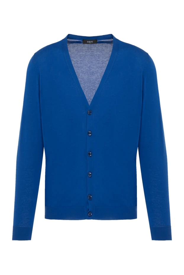 Svevo man men's blue cotton cardigan купить с ценами и фото 179528 - photo 1