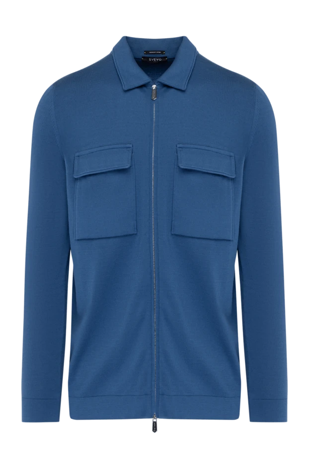 Svevo man men's blue cotton jacket купить с ценами и фото 179529 - photo 1