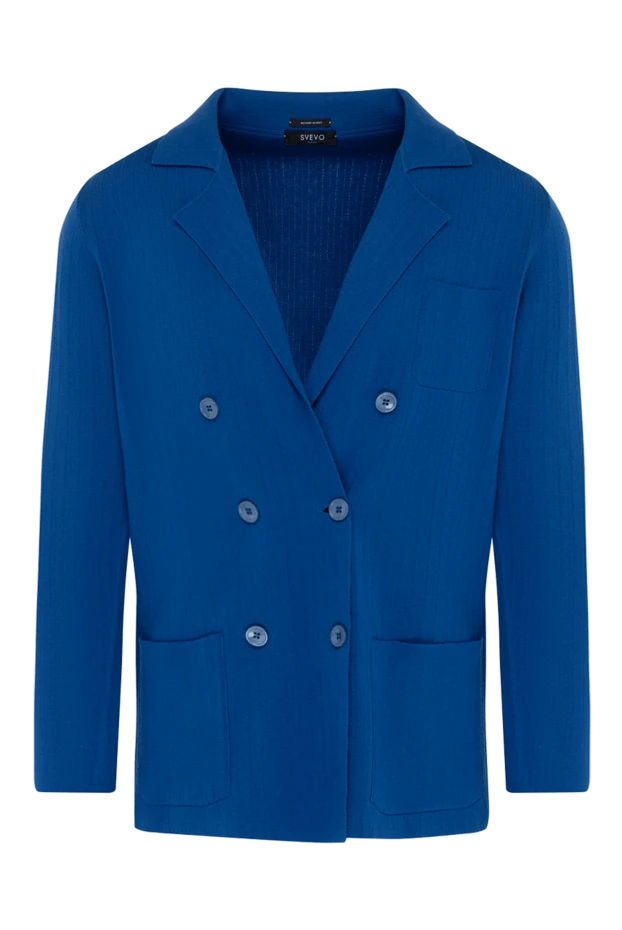 Svevo man men's blue cotton jacket купить с ценами и фото 179533 - photo 1