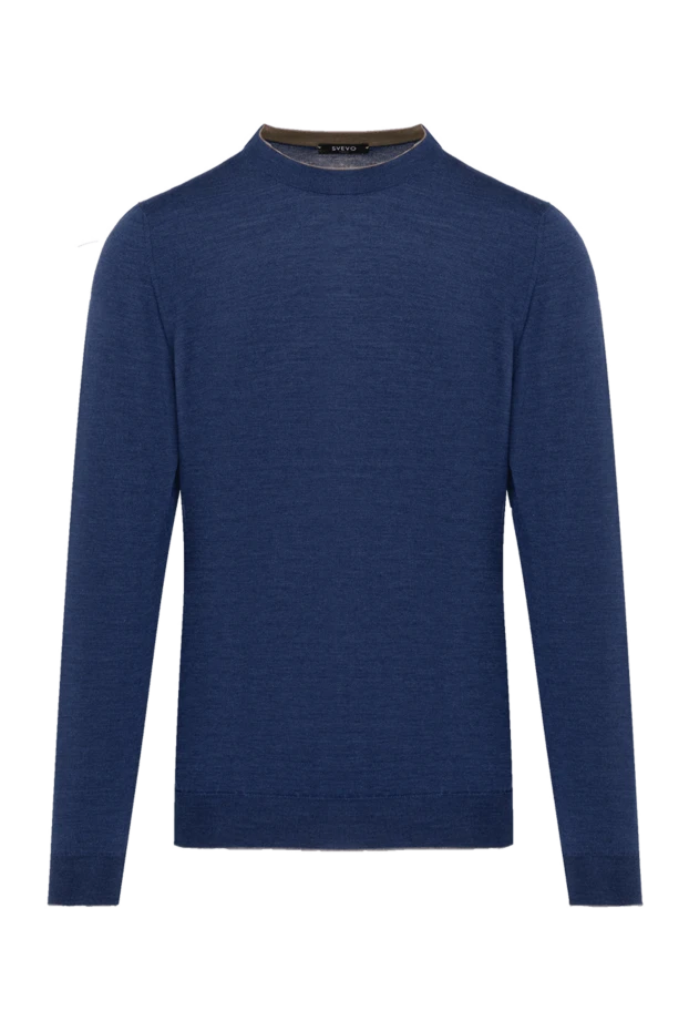 Svevo man men's blue jumper made of wool and silk купить с ценами и фото 179535 - photo 1