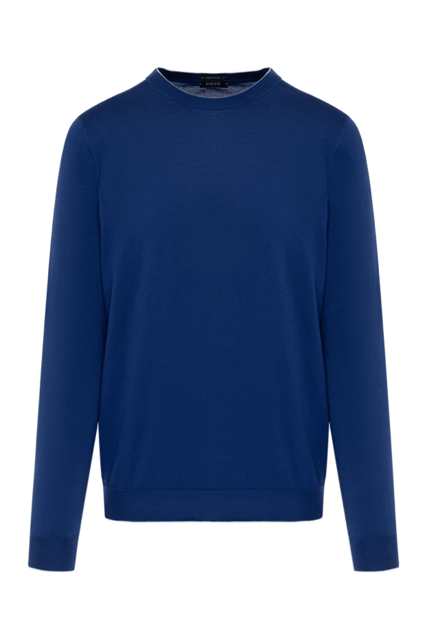 Svevo man long sleeve men's blue cotton jumper купить с ценами и фото 179536 - photo 1