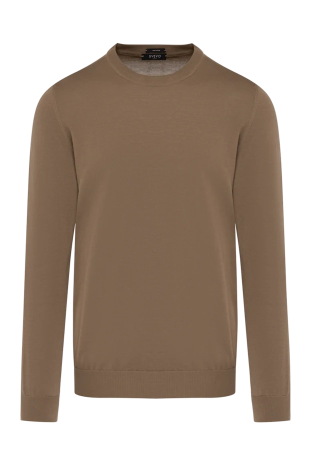 Svevo man long sleeve men's brown cotton jumper купить с ценами и фото 179539 - photo 1