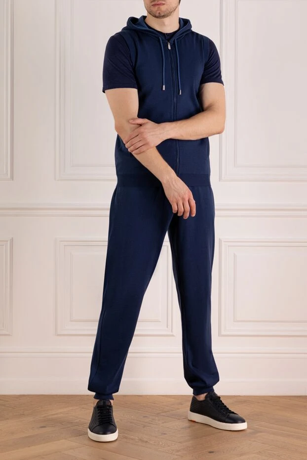 Svevo man blue walking suit made of cotton купить с ценами и фото 179545 - photo 2