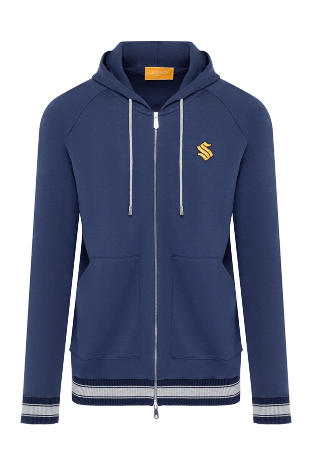 Svevo man men's blue sports jacket made of cotton and polyamide купить с ценами и фото 179550 - photo 1